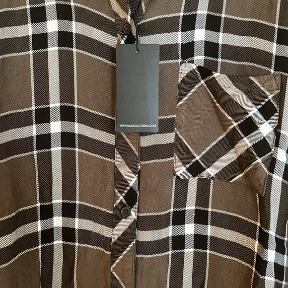 NWT Rails Hunter shirt in kalamata/black/white - Picture 2 of 8